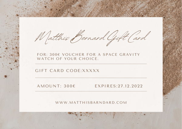 MATTHIS BERNARD GIFTCARD SG 300€
